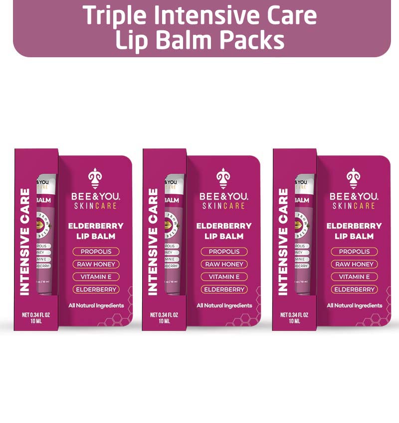 Triple Intensive Care Lip Balm Packs BEE&YOU