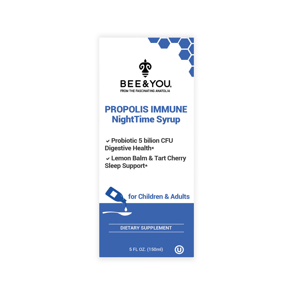 Propolis Immune NightTime Syrup - Probiotic, 150 ml – BEE&YOU