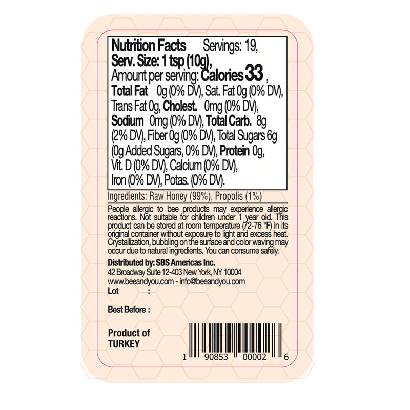 Organic Royal Jelly+Propolis+Raw Honey Mix for Kids Superfood