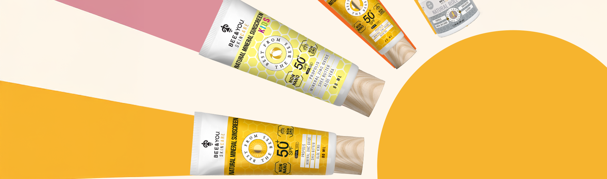 BEE&YOU Summer Essentials: Natural Mineral  Sunscreen and Deodorant That Truly Protect!