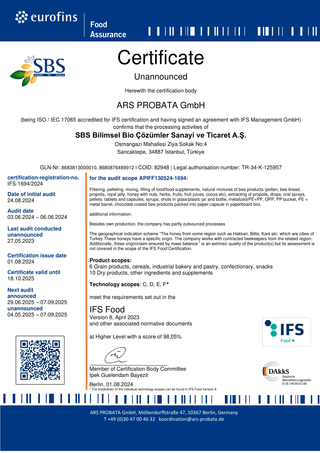 IFS Certificate 2024