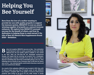 BEE&YOU Founder and CEO, Ms. Asli Samanci, Featured in Acquisition International