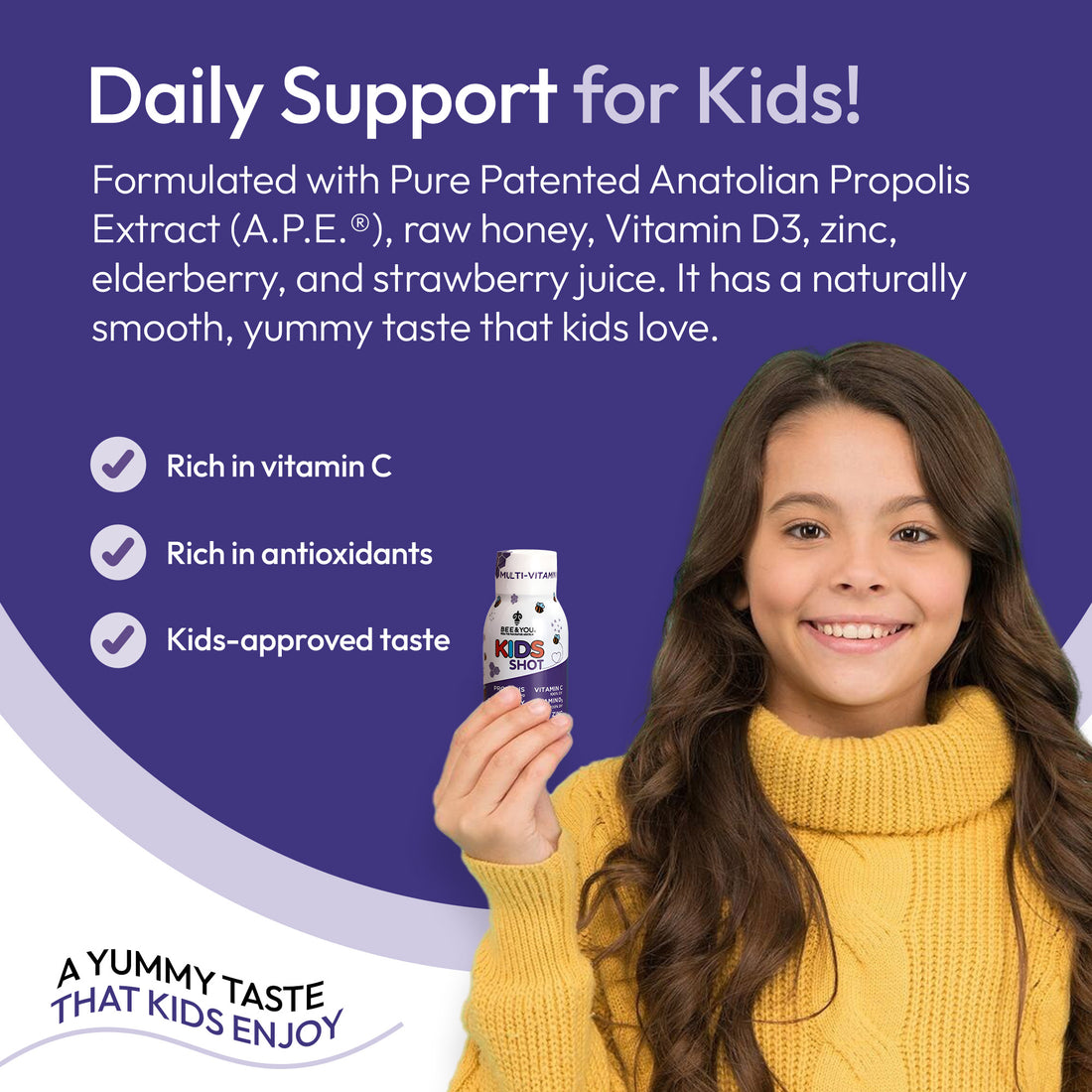 Elderberry Immune Support Shot Drink for Kids x 12