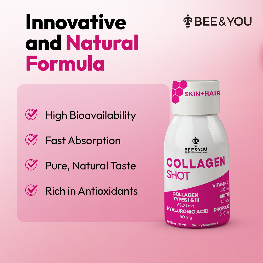 Collagen Liquid Shot Drink for Adults x 12