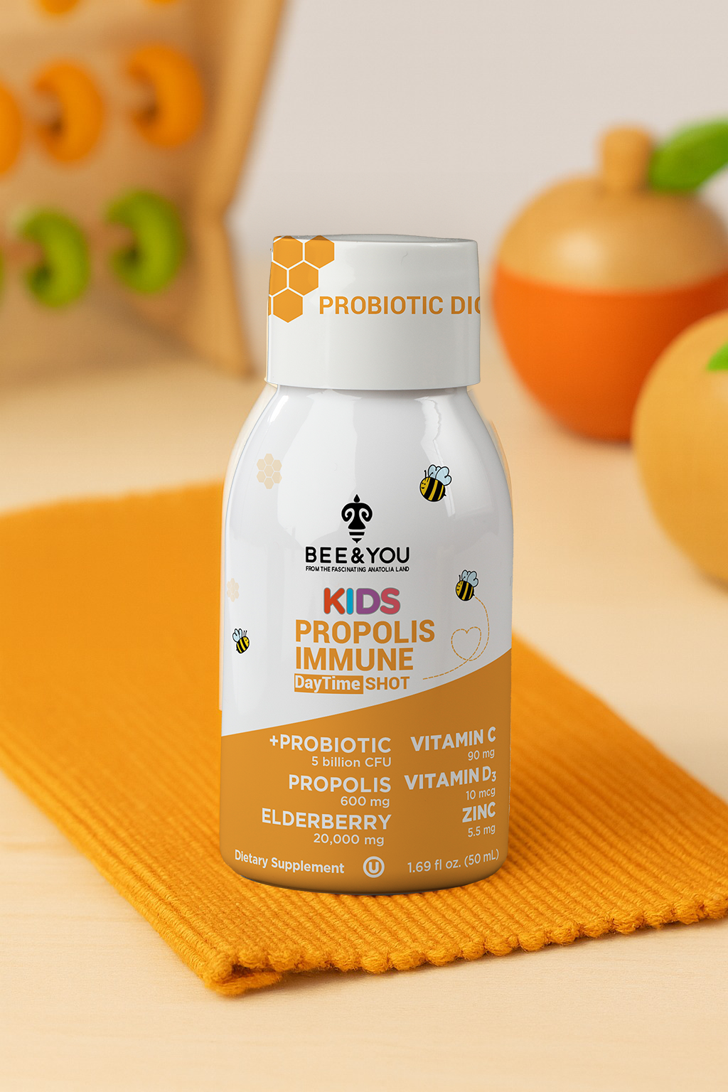 Kids Propolis Immune DayTime Shot - Probiotic, 50 ml x 12