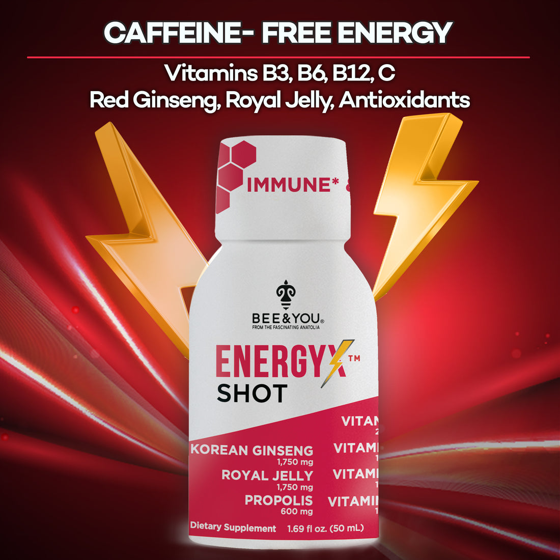 Royal Jelly, Red Korean Ginseng, Propolis Energy X Natural Shot