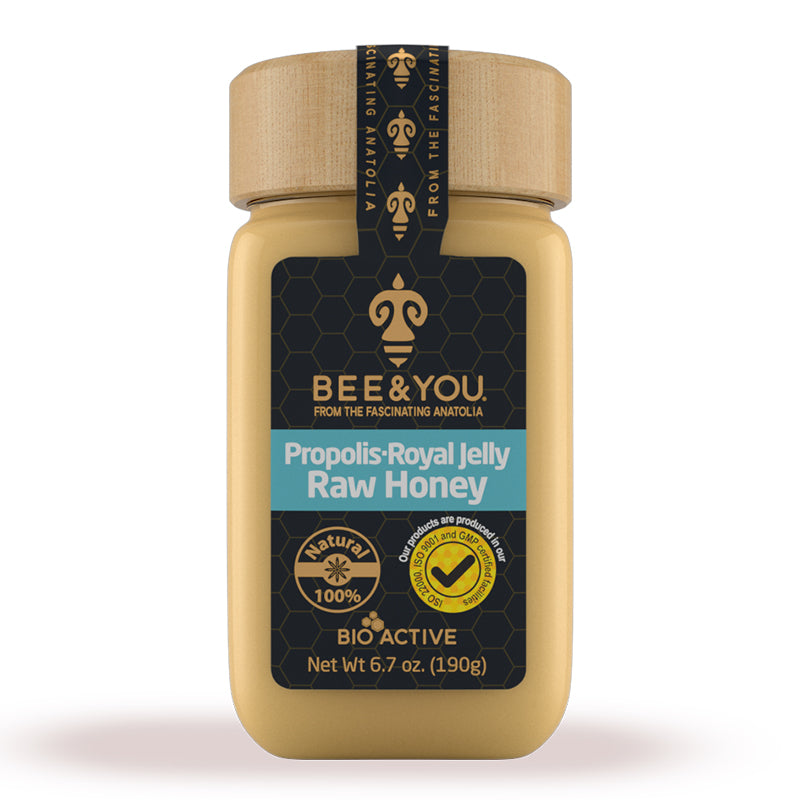 Organic Royal Jelly+Propolis+Raw Honey Mix Superfood BEE&YOU