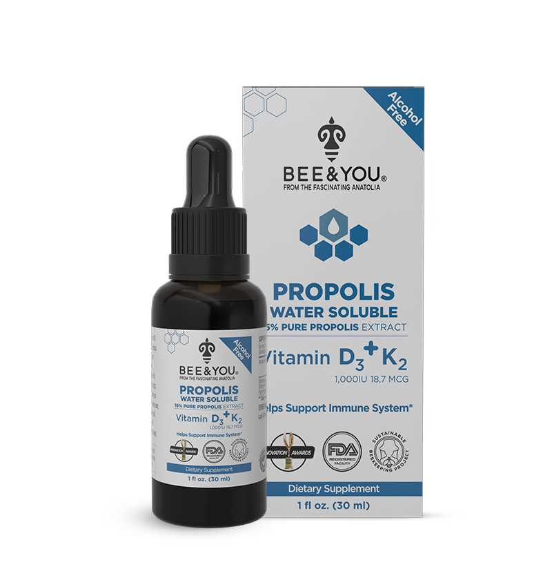 Propolis Water Soluble Extract with Vit D3 + Vit K2