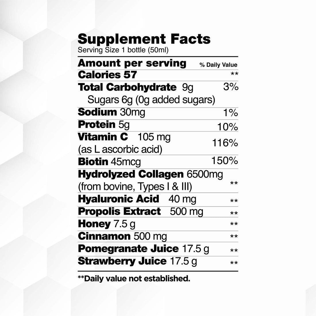Collagen Liquid Shot Drink for Adults x 12